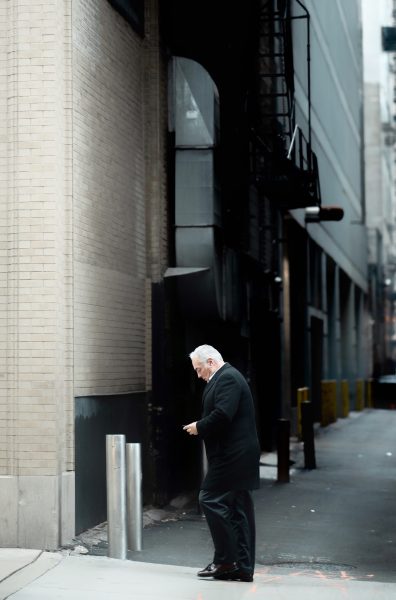 Gray Haired Man In Suit