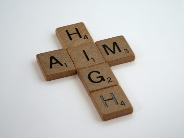 Aim High Scrabble Tiles